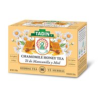 Tadin Chamomile Honey Tea, Caffeine Free, Herbal Tea